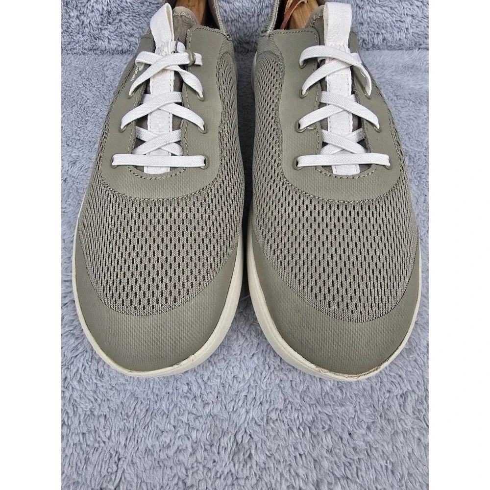 OluKai Moku Pae Men's Size 12 Olive Green Mesh Boat Shoes Sneakers 10472-1020